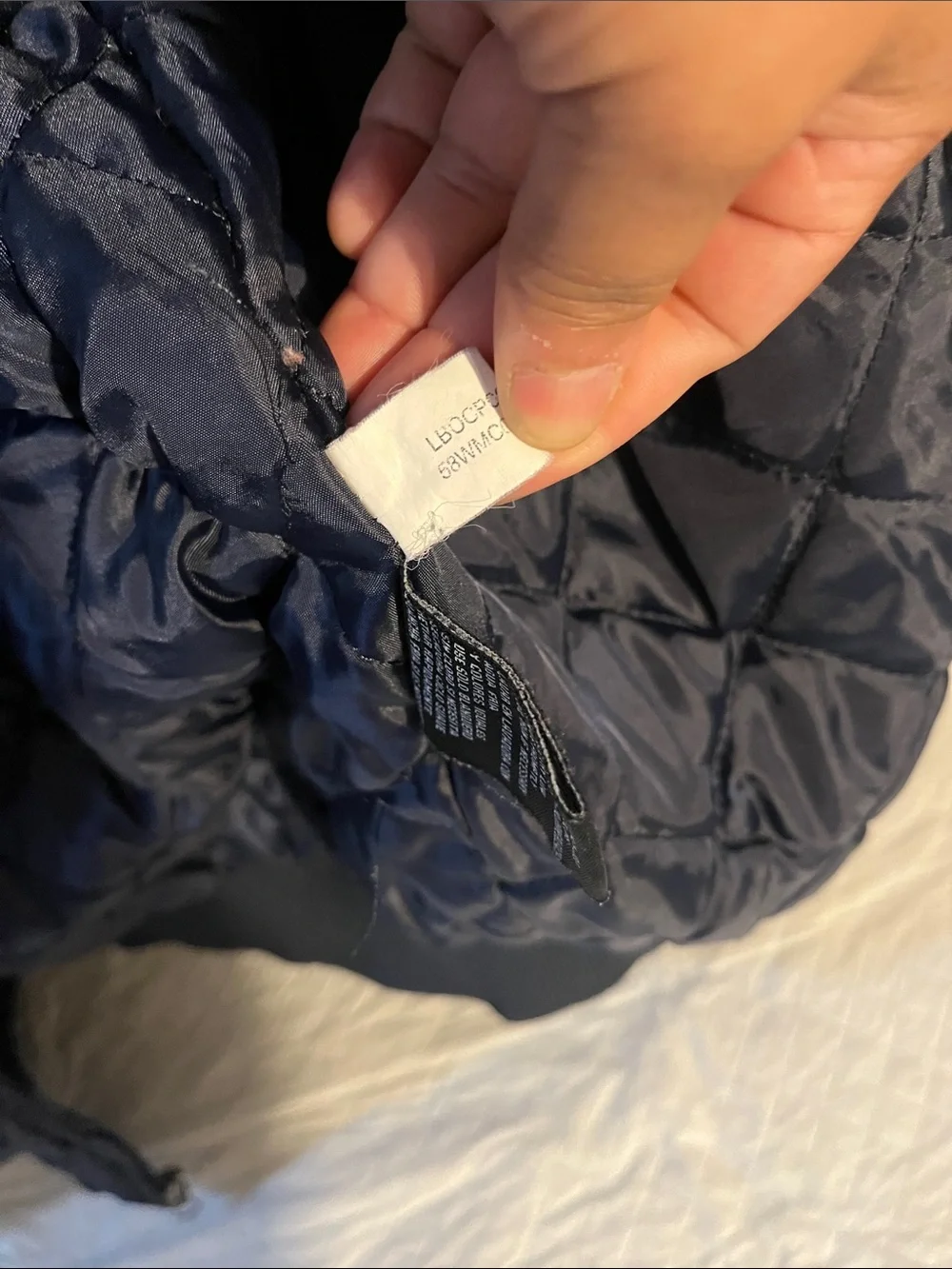 NFL Navy and White Kids Puffer Jacket with Star Logo